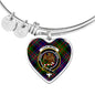 Chalmers Scottish Clan Tartan Bangle Heart Shine On Bangle Heart