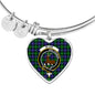 Blair Scottish Clan Tartan Bangle Heart Shine On Bangle Heart