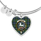 Cochrane Ancient Scottish Clan Tartan Bracelet Bangle Heart Jewelry Shine On Bangle Heart
