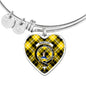 Barclay Dress Scottish Clan Tartan Bangle Heart Shine On Bangle Heart