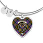 Carnegie Ancient Scottish Clan Tartan Bangle Heart Shine On Bangle Heart