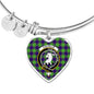 Colville Scottish Clan Tartan Bracelet Bangle Heart Jewelry Shine On Bangle Heart
