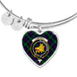 Campbell Of Cawdor Modern Scottish Clan Tartan Bangle Heart Shine On Bangle Heart