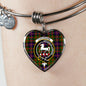 Cochrane Modern Scottish Clan Tartan Bracelet Bangle Heart Jewelry Shine On Bangle Heart