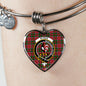 Byres Scottish Clan Tartan Bangle Heart Shine On Bangle Heart
