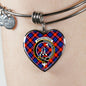 Anstruther Scottish Clan Tartan Bangle Heart Shine On Bangle Heart
