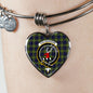 Colquhoun Scottish Clan Tartan Bracelet Bangle Heart Jewelry Shine On Bangle Heart