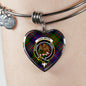 Chalmers Scottish Clan Tartan Bangle Heart Shine On Bangle Heart