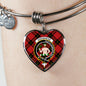 Aikenhead Scottish Clan Tartan Bangle Heart Shine On Bangle Heart