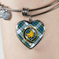Campbell Dress Ancient Scottish Clan Tartan Bangle Heart Shine On Bangle Heart