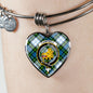 Campbell Dress Scottish Clan Tartan Bangle Heart Shine On Bangle Heart