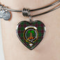 Crosbie Scottish Clan Tartan Bracelet Bangle Heart Jewelry Shine On Bangle Heart