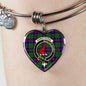 Armstrong Modern Scottish Clan Tartan Bangle Heart Shine On Bangle Heart