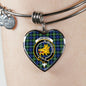 Campbell Argyll Ancient Scottish Clan Tartan Bracelet Bangle Heart Jewelry Shine On Bangle Heart