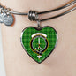 Blane Scottish Clan Tartan Bangle Heart Shine On Bangle Heart