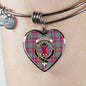 Crawford Ancient Scottish Clan Tartan Bracelet Bangle Heart Jewelry Shine On Bangle Heart