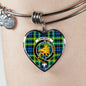 Campbell Of Breadalbane Ancient Scottish Clan Tartan Bracelet Bangle Heart Jewelry Shine On Bangle Heart