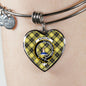 Barclay Scottish Clan Tartan Bangle Heart Shine On Bangle Heart