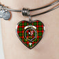 Byres Modern Scottish Clan Tartan Bangle Heart Shine On Bangle Heart