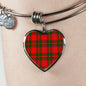 Crief District Scottish Clan Tartan Bracelet Bangle Heart Jewelry Shine On Bangle Heart