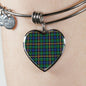 Allison Scottish Clan Tartan Bangle Heart Shine On Bangle Heart