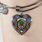 Anderson Modern Scottish Clan Tartan Bangle Heart Shine On Bangle Heart