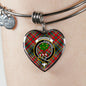 Anderson Of Arbrake Scottish Clan Tartan Bangle Heart Shine On Bangle Heart
