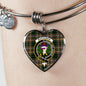 Buchanan Hunting Scottish Clan Tartan Bangle Heart Shine On Bangle Heart