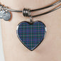 Cooper Ancient Scottish Clan Tartan Bracelet Bangle Heart Jewelry Shine On Bangle Heart
