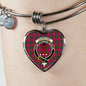 Crawford Scottish Clan Tartan Bracelet Bangle Heart Jewelry Shine On Bangle Heart