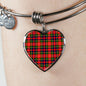 Christie Scottish Clan Tartan Bracelet Bangle Heart Jewelry Shine On Bangle Heart