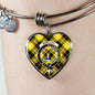 Barclay Dress Scottish Clan Tartan Bangle Heart Shine On Bangle Heart