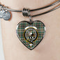 Craig Ancient Scottish Clan Tartan Bracelet Bangle Heart Jewelry Shine On Bangle Heart