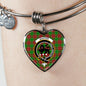 Baxter Modern Scottish Clan Tartan Bangle Heart Shine On Bangle Heart