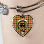 Baxter Scottish Clan Tartan Bangle Heart Shine On Bangle Heart