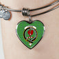 Currie Scottish Clan Tartan Bracelet Bangle Heart Jewelry Shine On Bangle Heart
