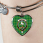 Cranstoun Scottish Clan Tartan Bracelet Bangle Heart Jewelry Shine On Bangle Heart