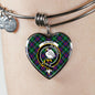 Calder Scottish Clan Tartan Bangle Heart Shine On Bangle Heart