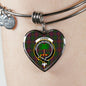 Cairns Scottish Clan Tartan Bangle Heart Shine On Bangle Heart