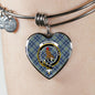 Boswell Scottish Clan Tartan Bangle Heart Shine On Bangle Heart