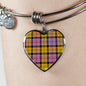 Culloden Ancient Scottish Clan Tartan Bracelet Bangle Heart Jewelry Shine On Bangle Heart