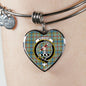 Balfour Scottish Clan Tartan Bangle Heart Shine On Bangle Heart