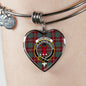 Crawford Modern Scottish Clan Tartan Bracelet Bangle Heart Jewelry Shine On Bangle Heart