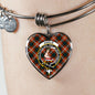 Ainslie Scottish Clan Tartan Bangle Heart Shine On Bangle Heart
