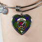 Adam Scottish Clan Tartan Bangle Heart Shine On Bangle Heart