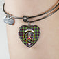Clephan Scottish Clan Tartan Bracelet Bangle Heart Jewelry Shine On Bangle Heart