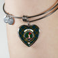 Aiton Scottish Clan Tartan Bangle Heart Shine On Bangle Heart