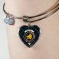 Campbell Of Cawdor Modern Scottish Clan Tartan Bangle Heart Shine On Bangle Heart