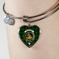 Beveridge Scottish Clan Tartan Bangle Heart Shine On Bangle Heart