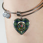 Blyth Scottish Clan Tartan Bangle Heart Shine On Bangle Heart